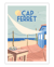 Affiche Cap Ferret "Cabane à Huîtres" - 30 x 40 cm 