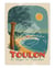 Affiche Toulon "Plage Mourillon" - 50 x 70 cm
