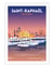 Affiche St Raphaelle "Port" - 50 x 70 cm