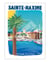 Affiche Ste Maxime "French riviera" - 30 x 40 cm