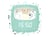 REVEIL VEILLEUSE BILLY TERRAZZO MENTHE