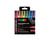 Lot de 8 marqueurs acryliques à base d'eau pointes fines coniques - Posca - Pailleté