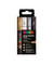 Lot de 4 marqueurs acryliques à base d'eau pointes extra-fines coniques - Posca - Basic