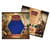 Piste de dés D20 - Epic Forge - Bleu foncé - 19 x 19 cm - Velours