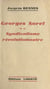 Georges Sorel et le syndicalisme révolutionnaire