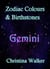 Zodiac Colours & Birthstones - Gemini