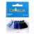 6 pompons en fils de coton de 2cm de couleurs bleu - Créalia