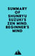 Summary of Shunryu Suzuki's Zen Mind, Beginner's Mind