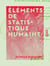 Éléments de statistique humaine - Démographie comparée