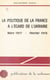 La Politique de la France à l'égard de l'Ukraine - Mars 1917-février 1918
