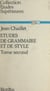 Études de grammaire et de style (2)
