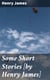 Some Short Stories [by Henry James]