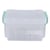 Boîte plastique transparente avec couvercle amovible 12,3 x 8,2 x 7cm - Créalia