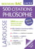 500 citations incontournables de philosophie
