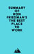 Summary of Ron Friedman's The Best Place to Work