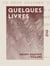 Quelques livres - Année 1895