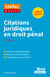Citations juridiques en droit pénal - Licence, Master