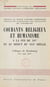 Courants religieux et humanisme à la fin du XVe et au début du XVIe siècle - Colloque de Strasbourg, 9-11 mai 1957