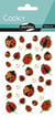 Sticker Cooky 3D autocollant Maildor - Coccinelle - 34 unités