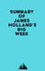 Summary of James Holland's Big Week