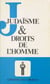 Judaïsme et droits de l'homme - Actes