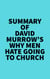 Summary of David Murrow's Why Men Hate Going to Church