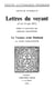 Lettres du voyant : 13 et 15 mai 1871 - Précédées de : La voyance avant Rimbaud