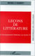 Leçon de littérature - L'enseignement de.là littérature au lycée (I)