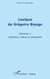 Lexique de Grégoire Biyogo (Volume 1) - Littérature, théorie et philosophie