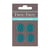 4 boutons pois - lagon foncé - 18mm