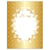Lot de 4 cartes de menu - Or réveillon