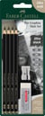 Lot de 6 crayons mats 2B/6B/10B/14B - Faber-Castell - Pitt Graphite