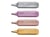POCH 4 SURLIGNEURS METAL CLAI OR ARGENY RUBY ET ROSE