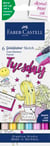 Lot de 6 marqueurs alcool double pointe fine et pinceau - Faber-Castell  - Illustration - Goldfaber Sketch Kawaii