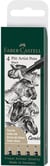 Lot de 4 feutres fineliners - Pitt Artist Pen - noir