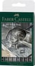Pochette 8 feutres fineliners - Pitt Artist Pen - noir gris - Faber Castell