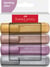 Lot de 4 surligneurs Faber Castell - Metalliques