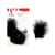Plume deco x 10 noir