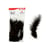 Sachet 15 plumes - 10/15 cm - noir