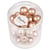 Perles Renaissance dépolie rose antique 10 mm x perles