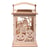 Lanterne en bois modèle citrouille - 15,3x15,3x26,5 cm
