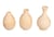 Lot de 3 mini vases décoratif en bois Rayher