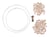 Kit pour couronne avec perles en bois - rayher