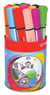 Pot de 16 feutres de coloriage - Trio Scribbi - Pointe large - STABILO 