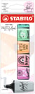 Lot de 6 surligneurs pointe large - STABILO - BOSS MINI Pastellove 2.0