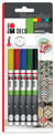Set de 5 marqueurs mat Basic - Marabu Deco painter 1-2mm