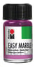 Peinture pour marbrure Marabu Easy Marble - Rose violet 235 - 15 ml