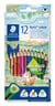 12 crayons de couleur en bois upcyclé - Noris colour 187 - Pointe triangulaire - Staedtler