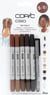 Lot de 6 marqueurs et fineliner double pointe - COPIC - Ciao Cheveux 2