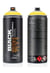Bombe de peinture 400 ml Montana Black - Power yellow P1000